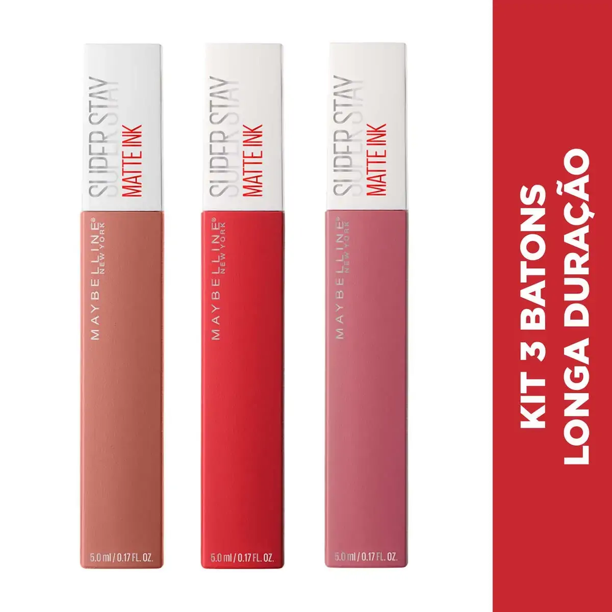 Kit Batons Matte Super Stay Ink Maybelline