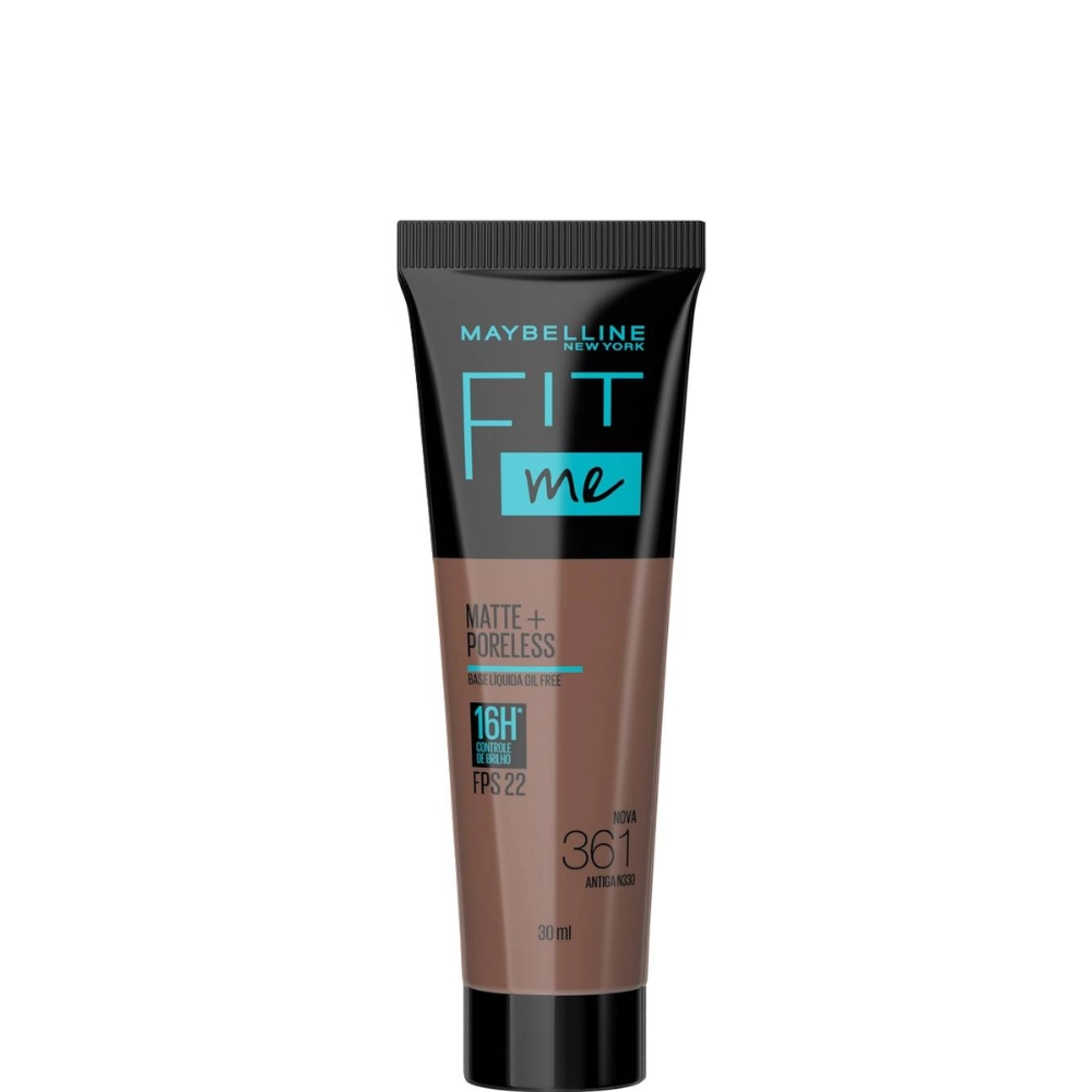 Base Líquida Matte Poreless Fps 22 361 Maybelline Fit Me 30ml