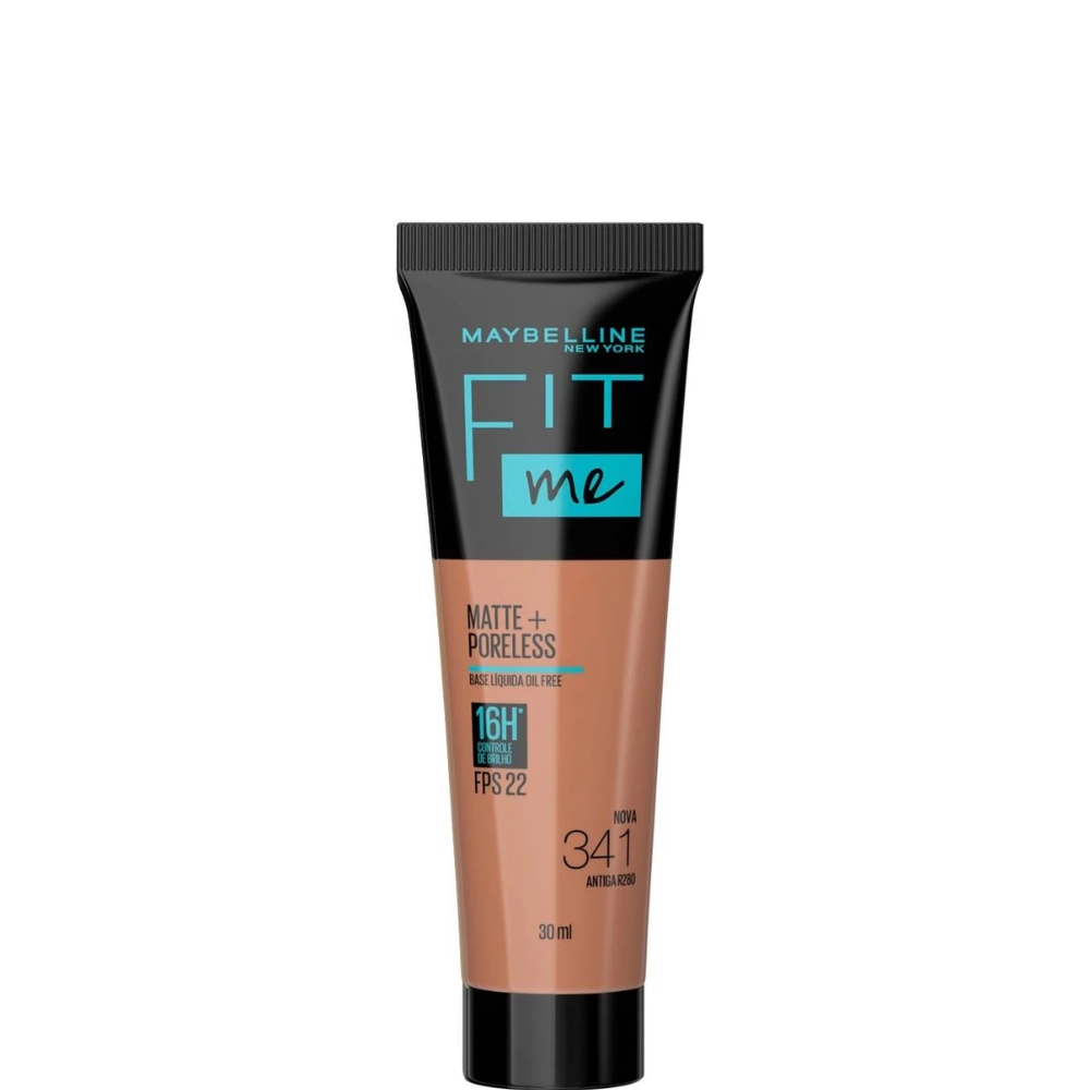 Base Líquida Matte Poreless Fps 22 341 Maybelline Fit Me 30ml