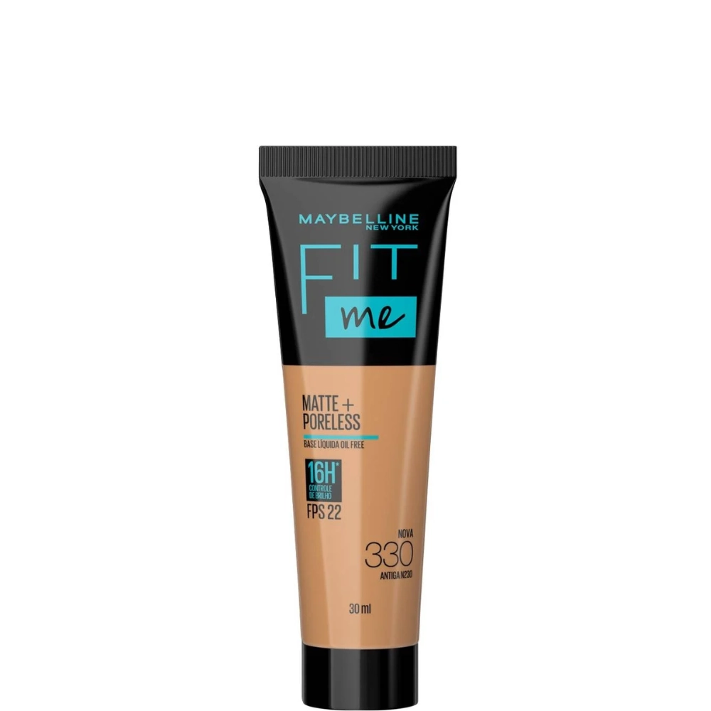 Base Líquida Matte Poreless Fps 22 330 Maybelline Fit Me 30ml