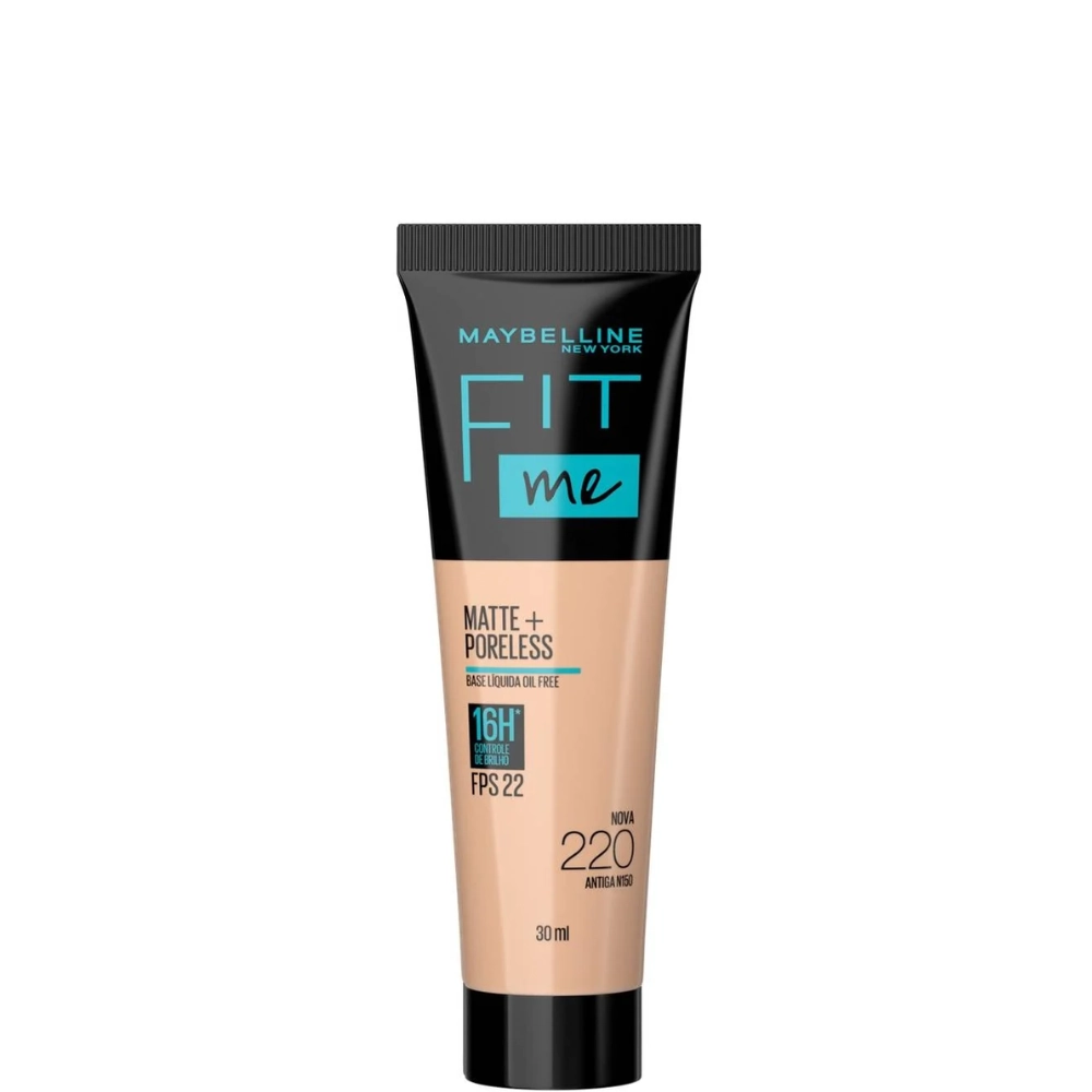 Base Líquida Matte Poreless Fps 22 220 Maybelline Fit Me 45g