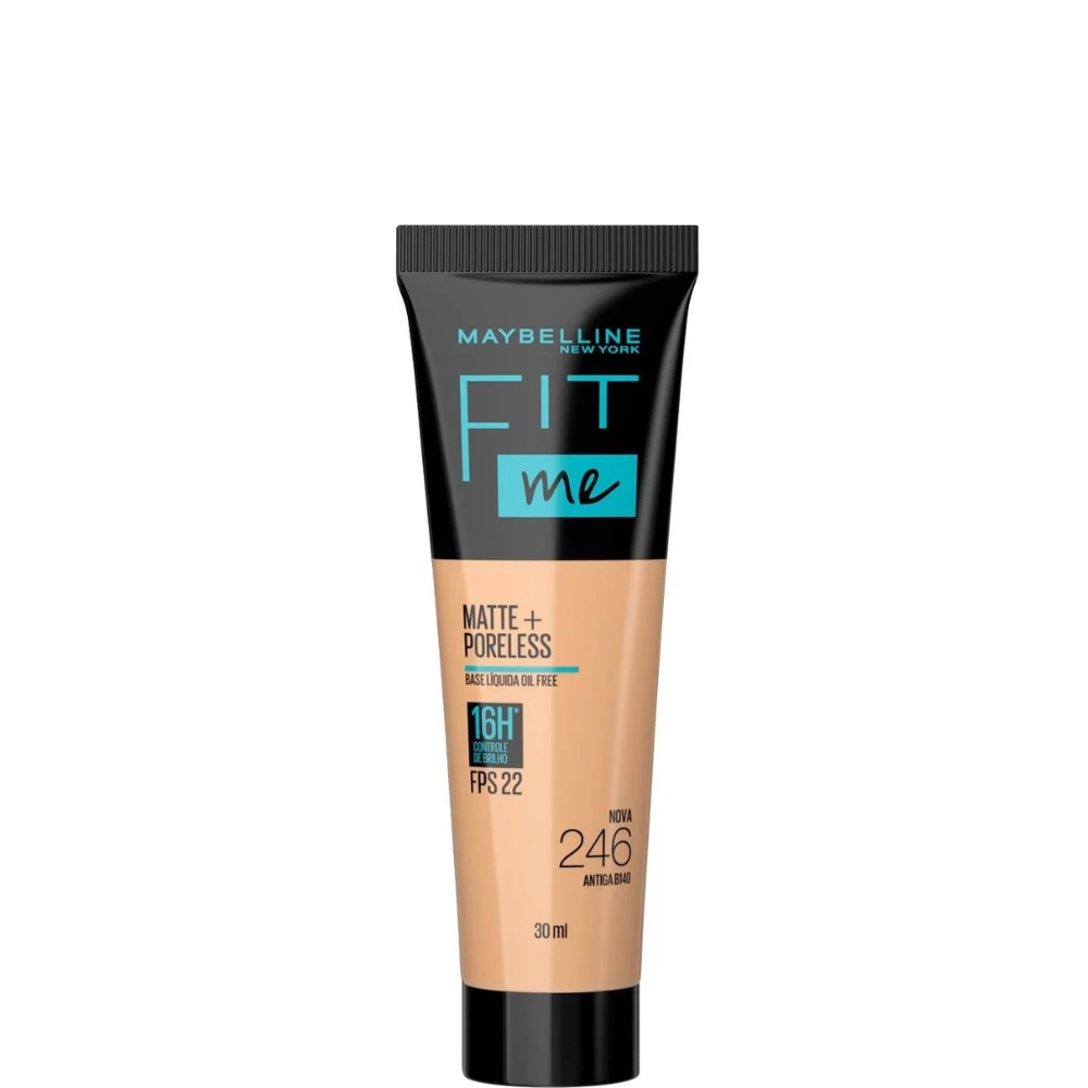 Base Líquida Matte Poreless Fps 22 246 Maybelline Fit Me 45g