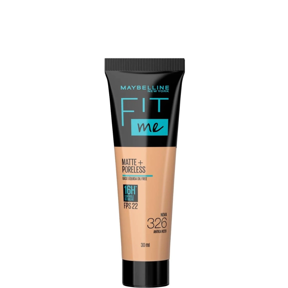 Base Líquida Matte Poreless Fps 22 326 Maybelline Fit Me 45g
