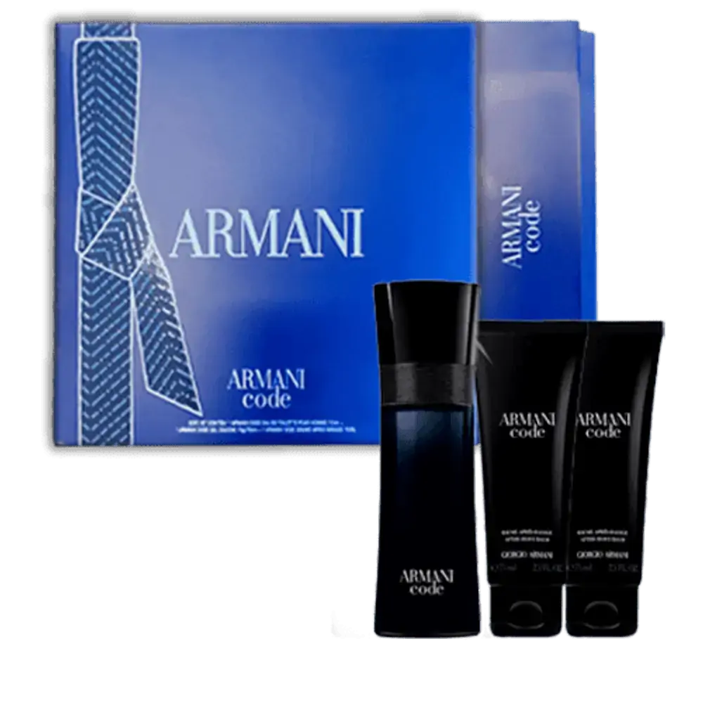 Perfume Giorgio Armani Kit Armani Code Eau de Toilette 75ml + Gel Douch 75ml + Baume 75ml