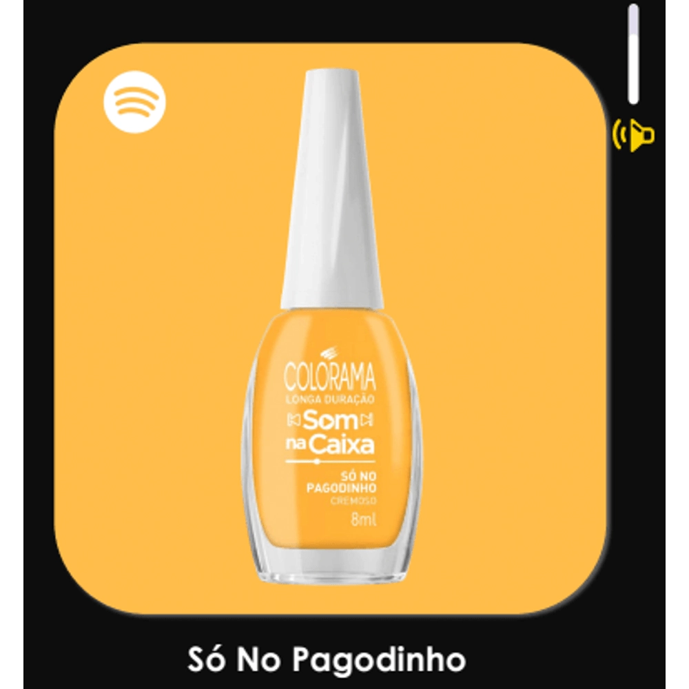 Esmalte Som Na Caixa 8ml So No Pagodinho Colorama