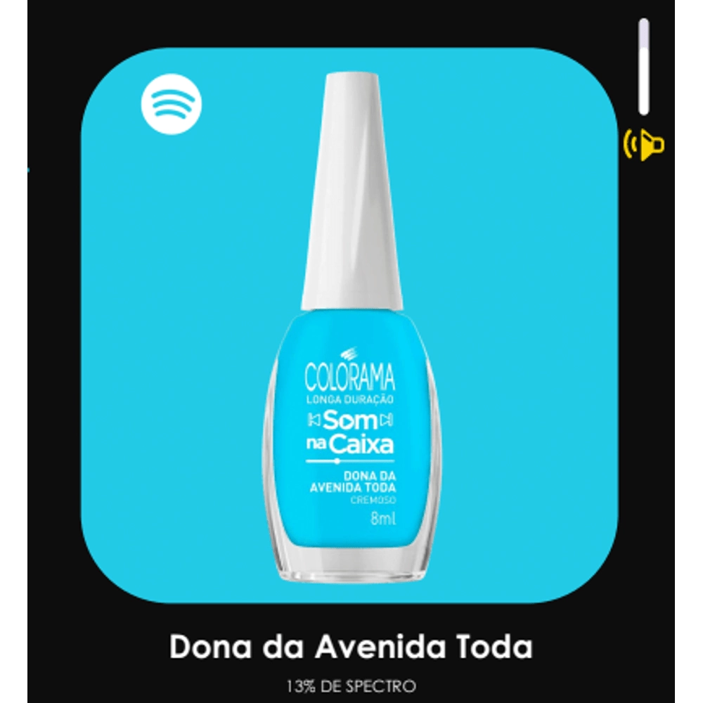 Esmalte Som Na Caixa 8ml Dona Da Avenida Toda Colorama