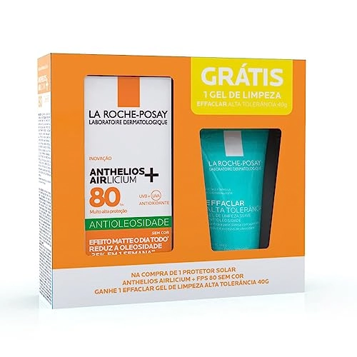 Protetor Solar Facial Antioliosidade Anthelios Airlicium Fps 80 Gel De Limpeza