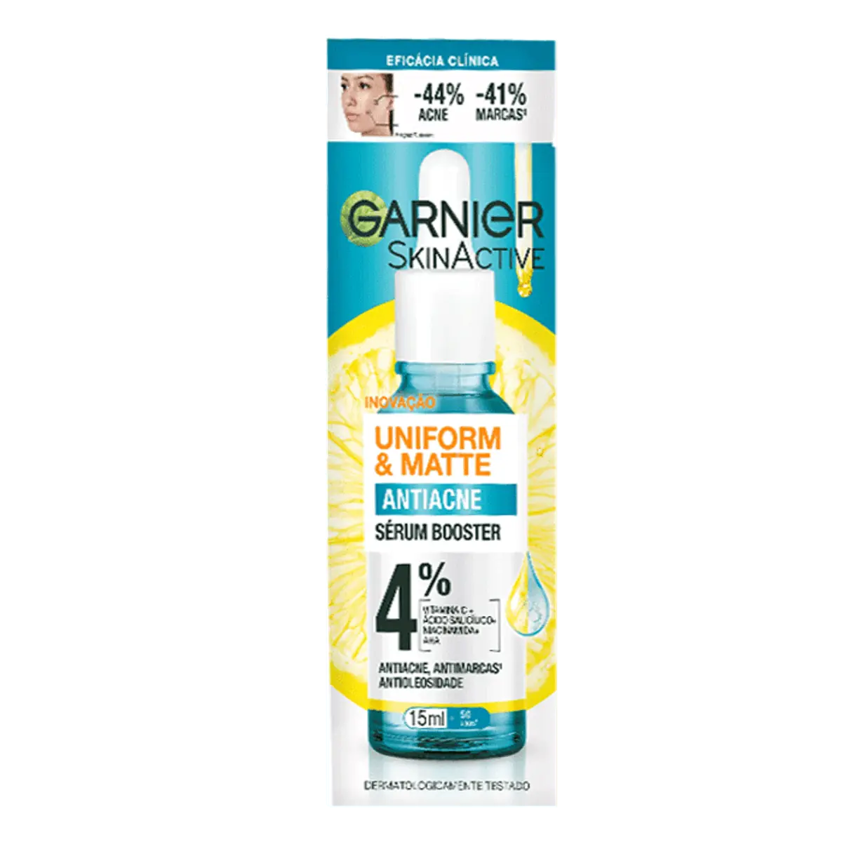 Sérum Booster Antiacne Garnier Skinactive Uniform Matte Caixa 15ml