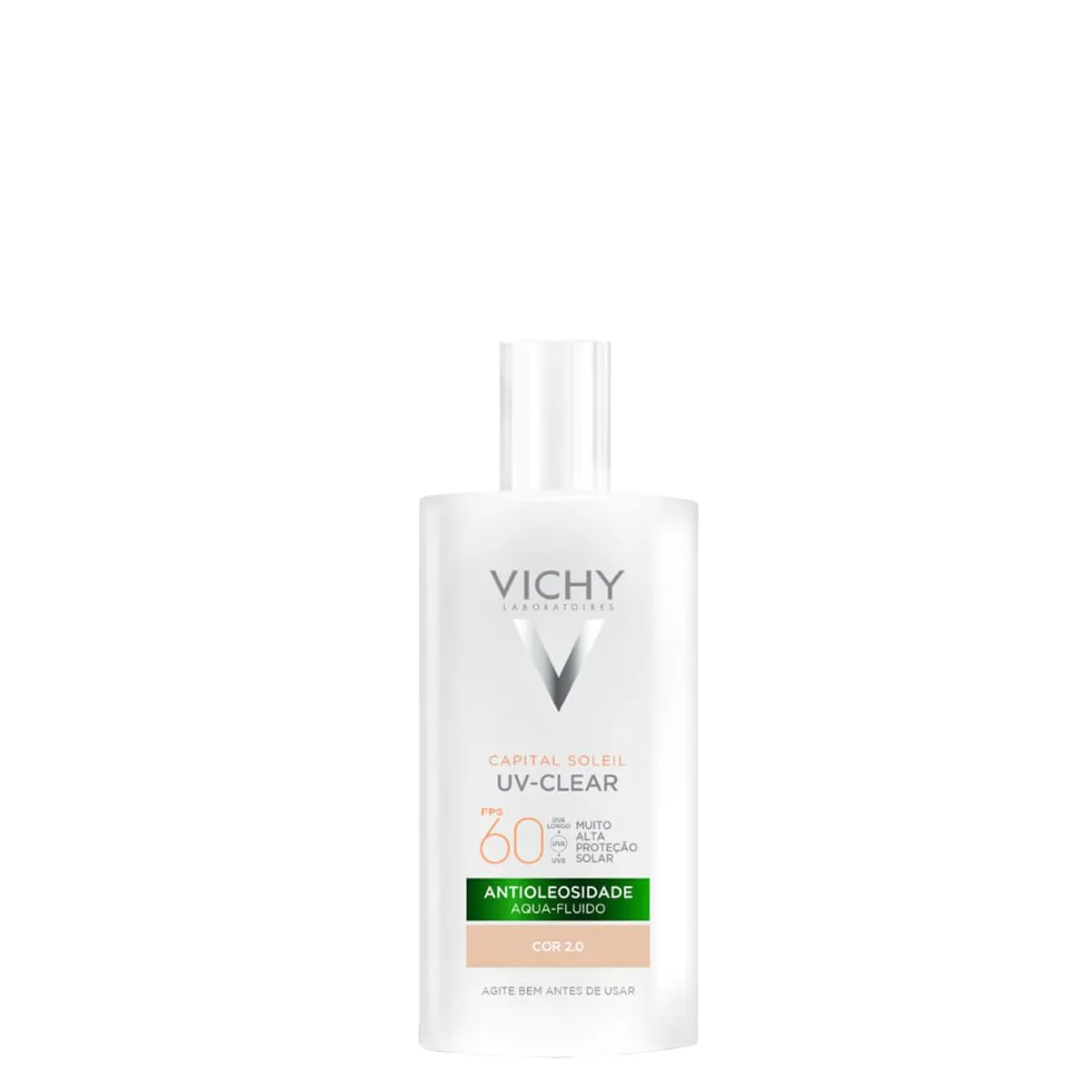 Protetor Solar Facial Aqua Fluido Antioleosidade Com Cor 2.0 Fps 60 Vichy Capital Soleil Uv Clear Fr