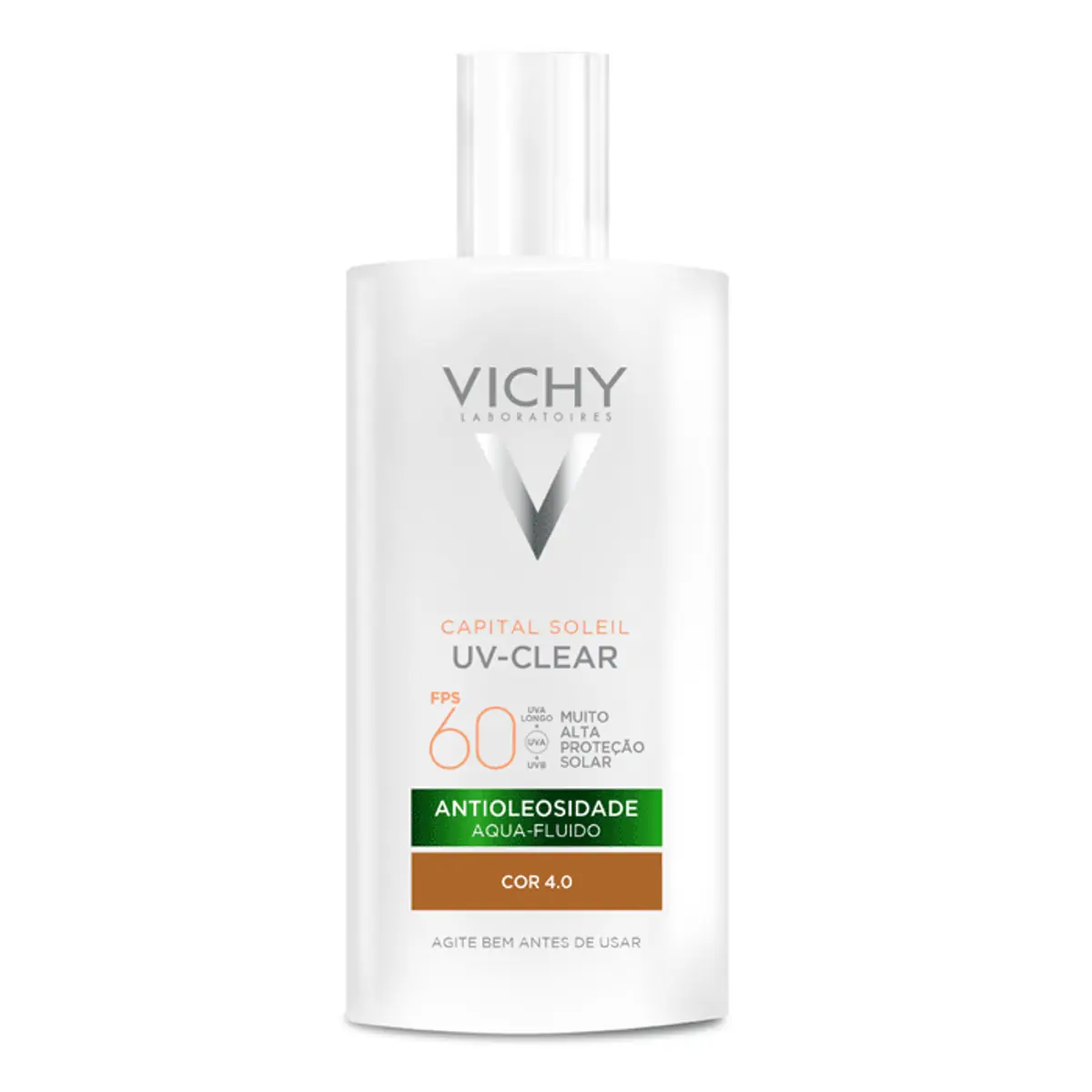 Protetor Solar Facial Aqua Fluido Antioleosidade Com Cor 4.0 Fps 60 Vichy Capital Soleil Uv Clear Fr