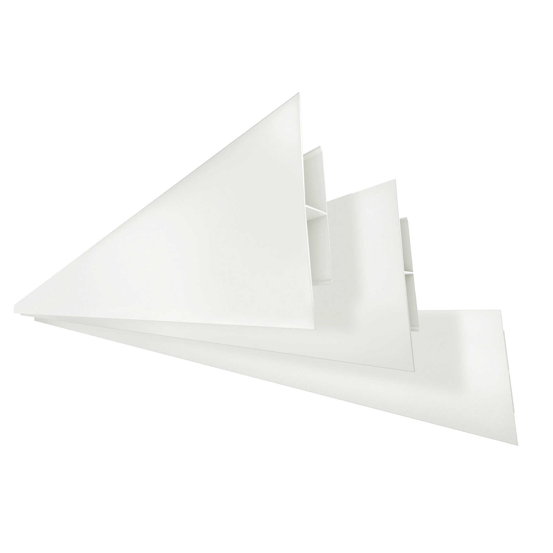 Emenda H Plástico PVC 6x1,06x600cm Branco Neve Plastilit