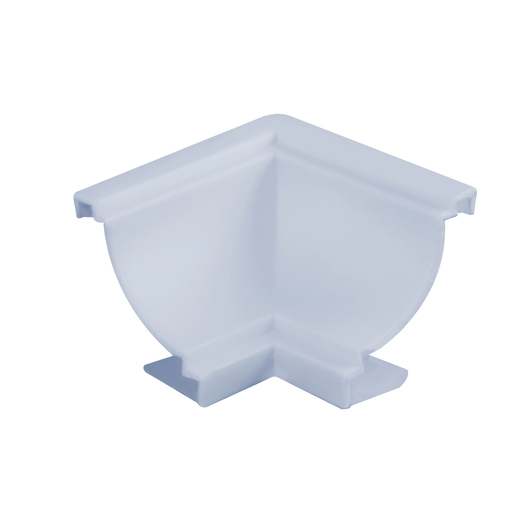Moldura Canto Interno em PVC Branco Gelo com 4 Unidades Plastilit