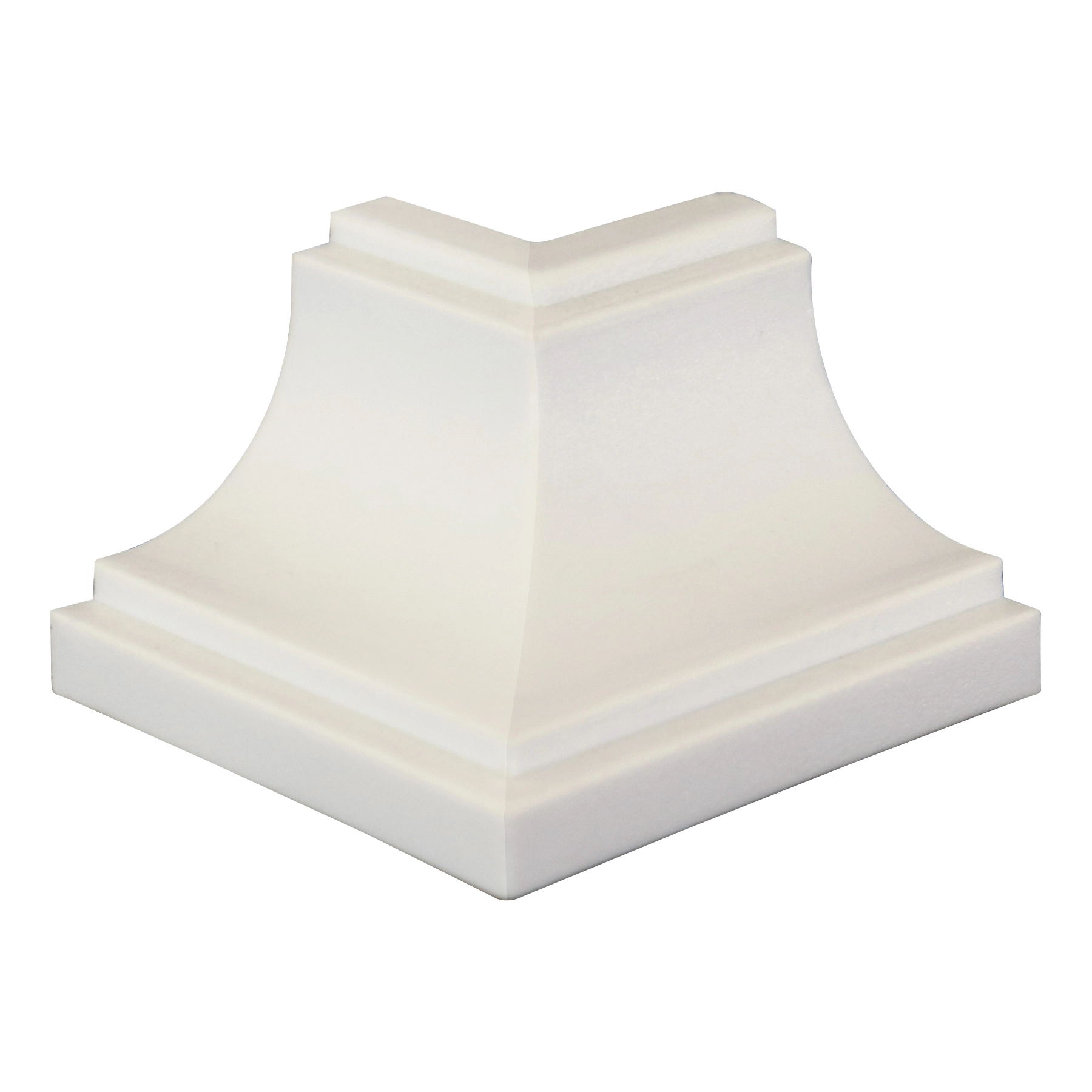 Moldura Canto Externo em PVC Branco com 4 Unidades Plastilit