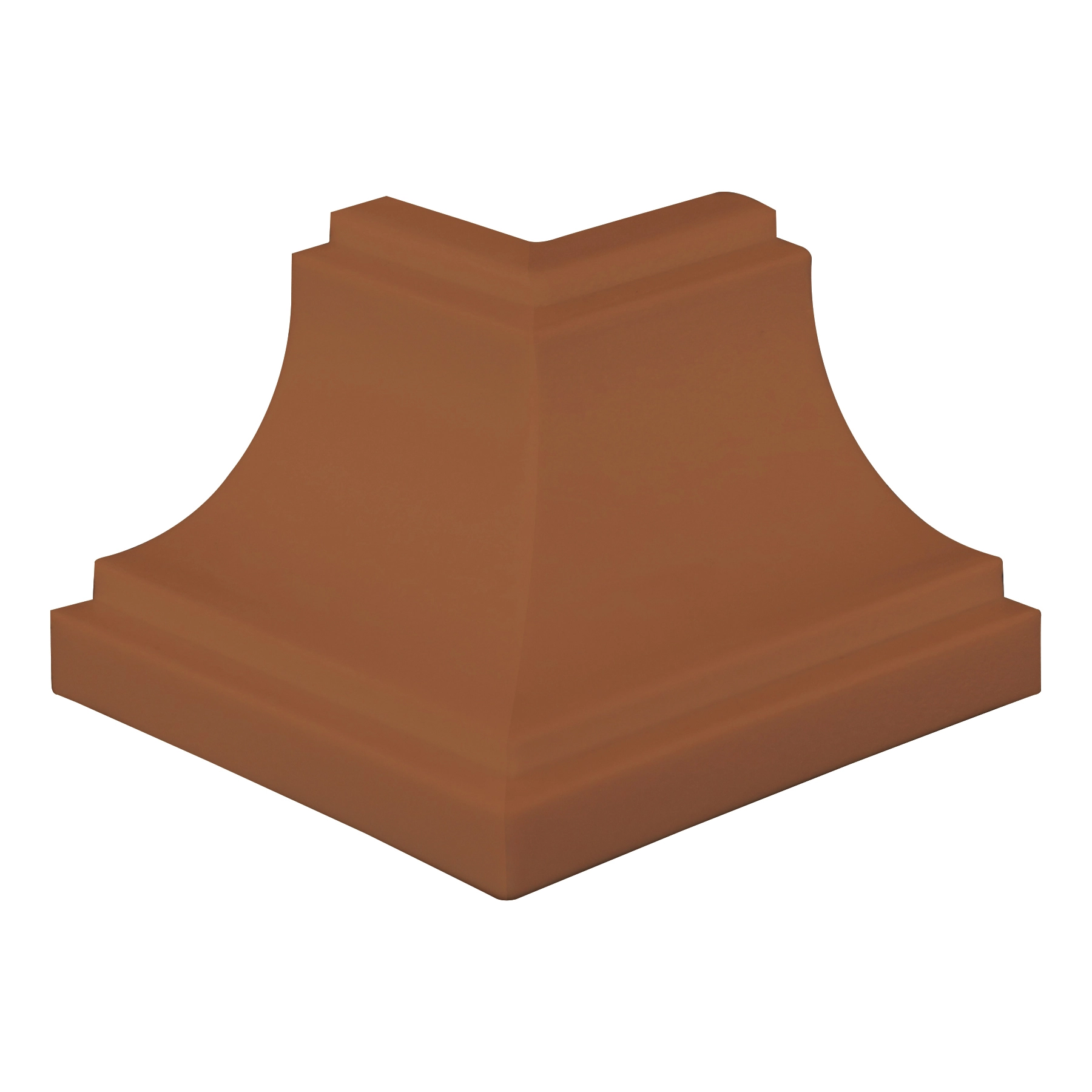 Moldura Canto Externo em PVC Mogno com 4 Unidades Plastilit