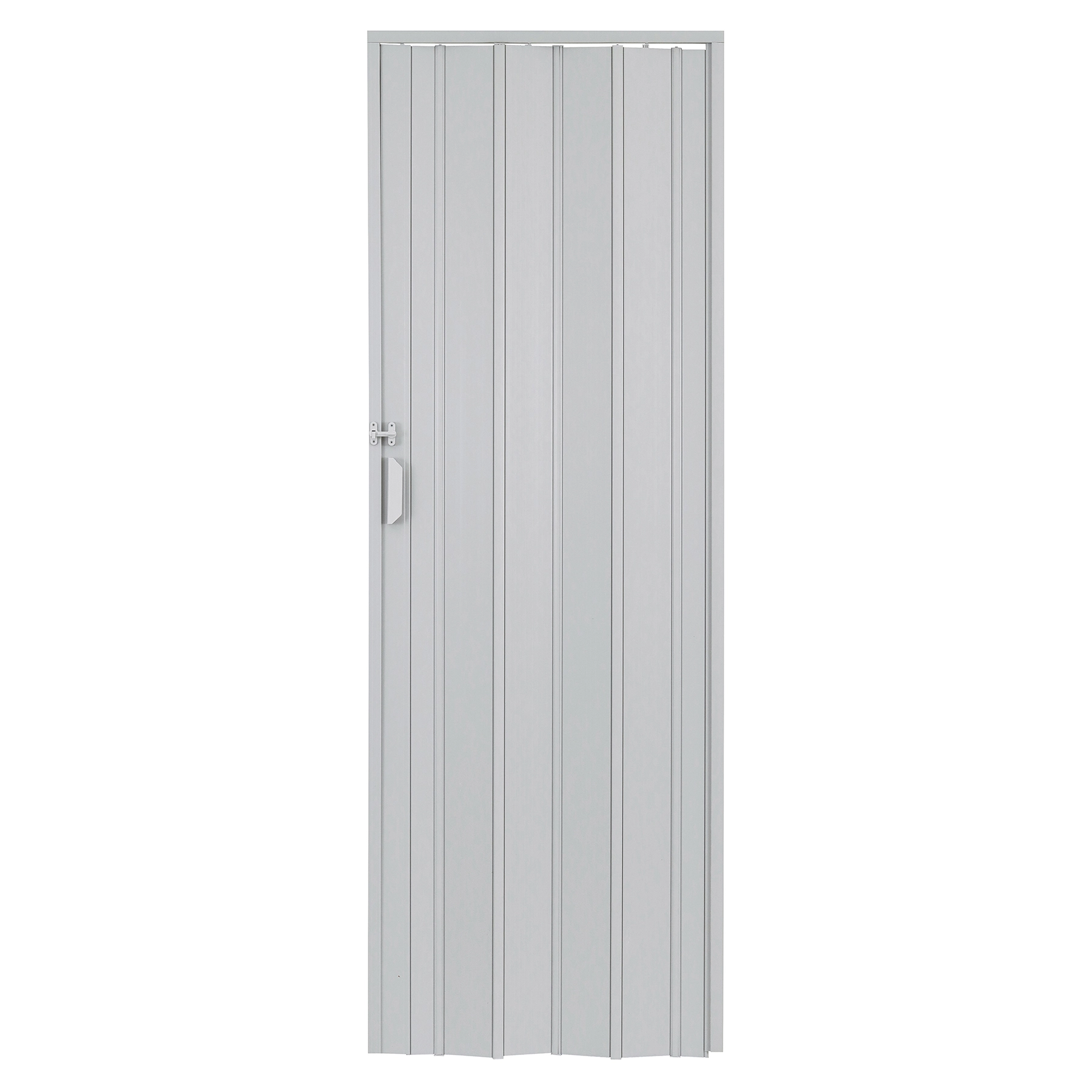 Porta Sanfonada Plástico PVC Cinza 2,10x1,00m Plastilit