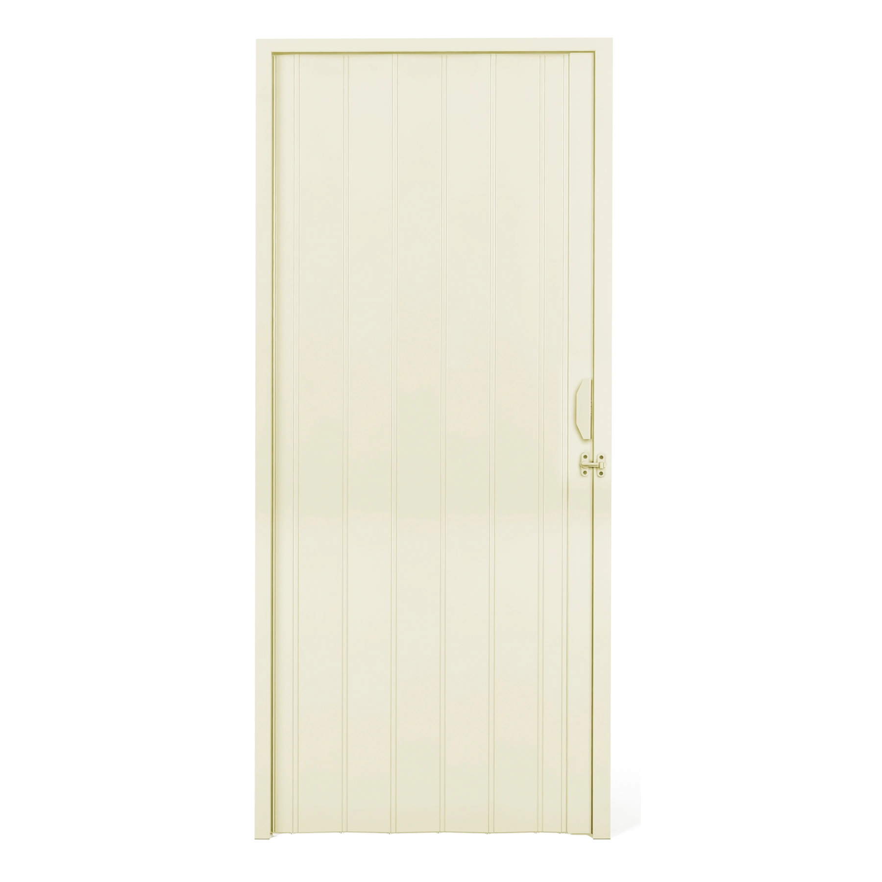 Porta Sanfonada Plástico PVC Bege 2,10x1,00m Plastilit