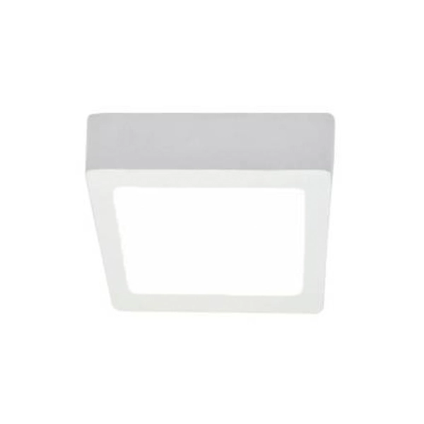 Painel de Led Sobrepor Quadrado Luz Amarela 24W Kian 30x30cm Branco Bivolt