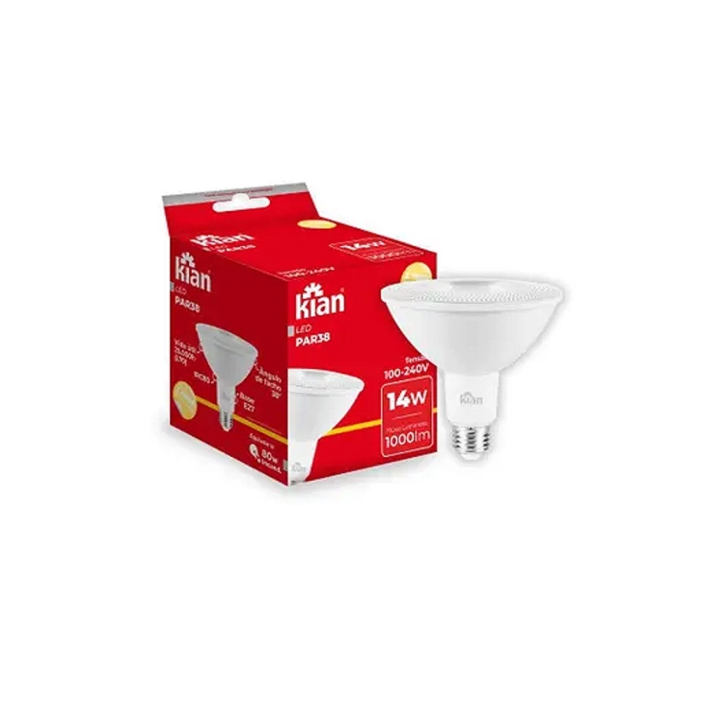 Lâmpada Led Par38 14w 2700k Bivolt E27 - Kian
