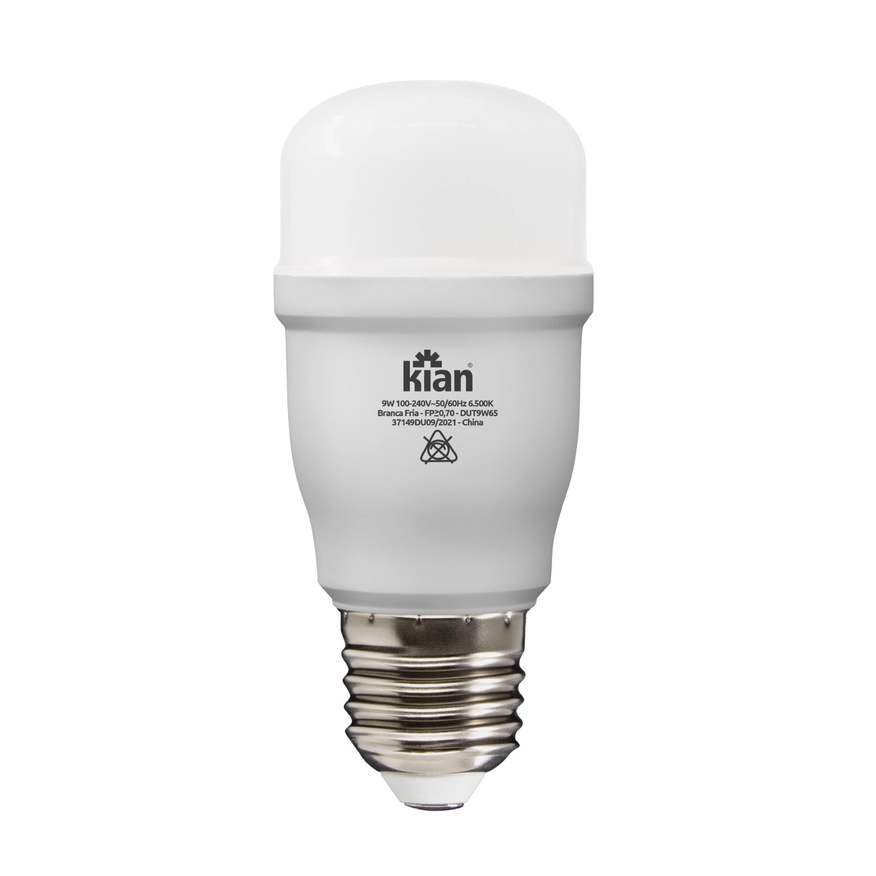 Lâmpada de LED E27 T45 9W 803lm Luz Branca Bivolt Kian