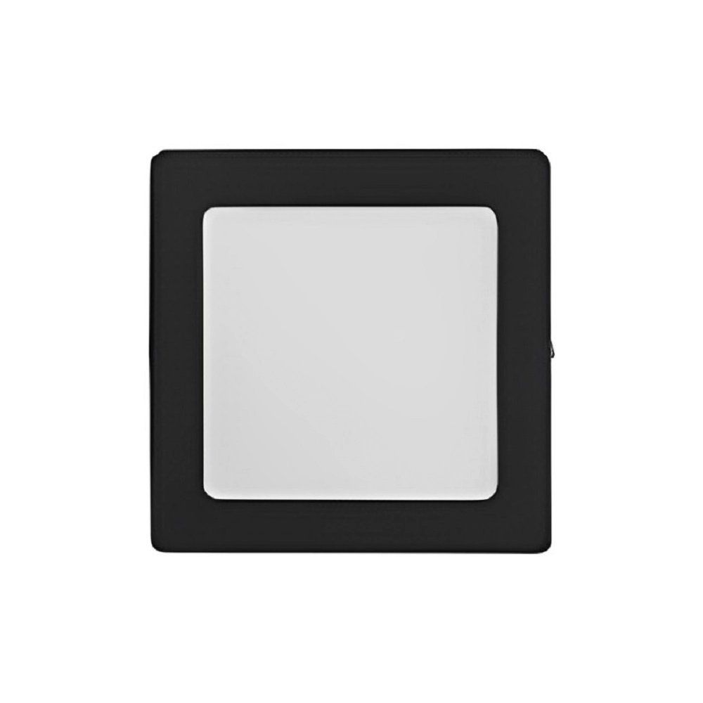 Painel Led Bkl Sobrepor Quadrado Preto 18w 6000k - Kian