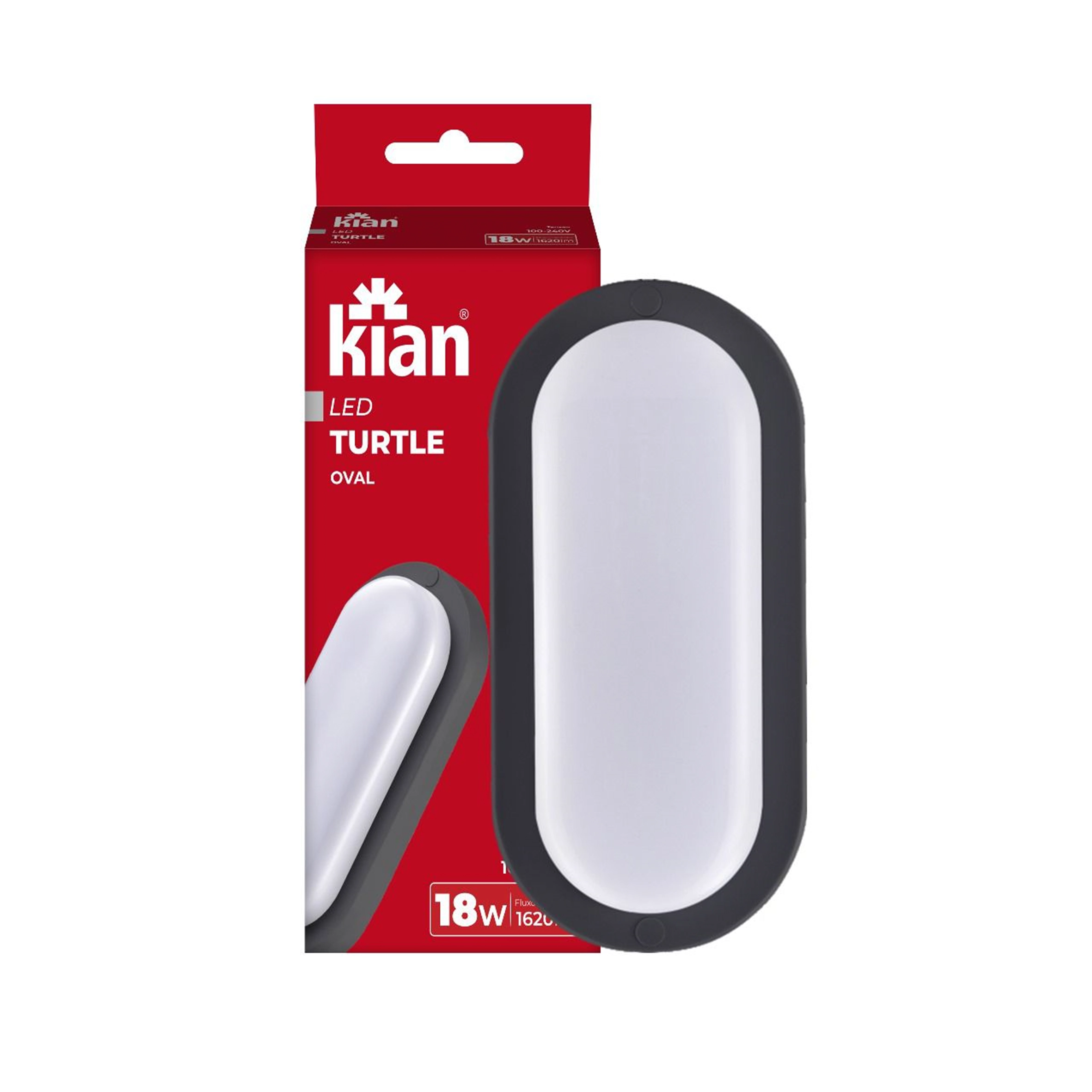 Arandela Tartaruga Led Preta Ip65 18w Branco Neutro 4000k