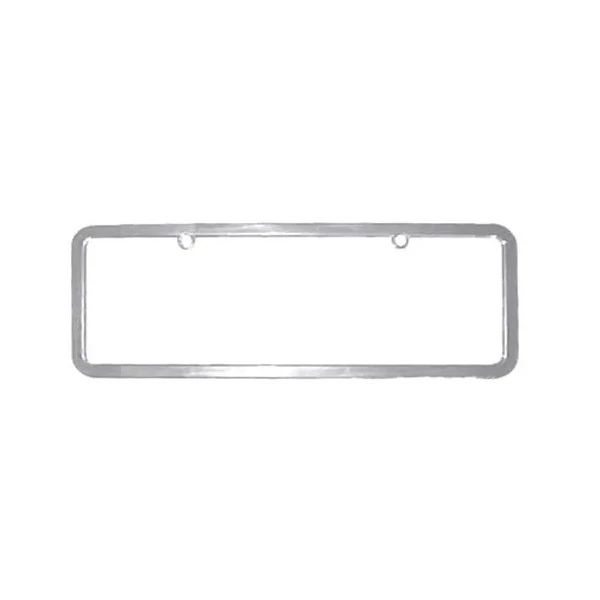 Moldura de Placa Lisa Padrão Cromada - SHEK PARTS 02002