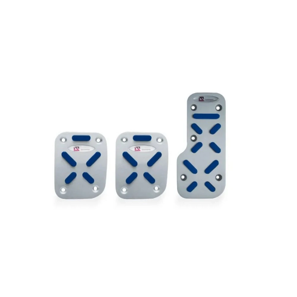 Capa de Pedal Sport Modelo I Aluminium Anodizado/Azul - SHEK PARTS 09002