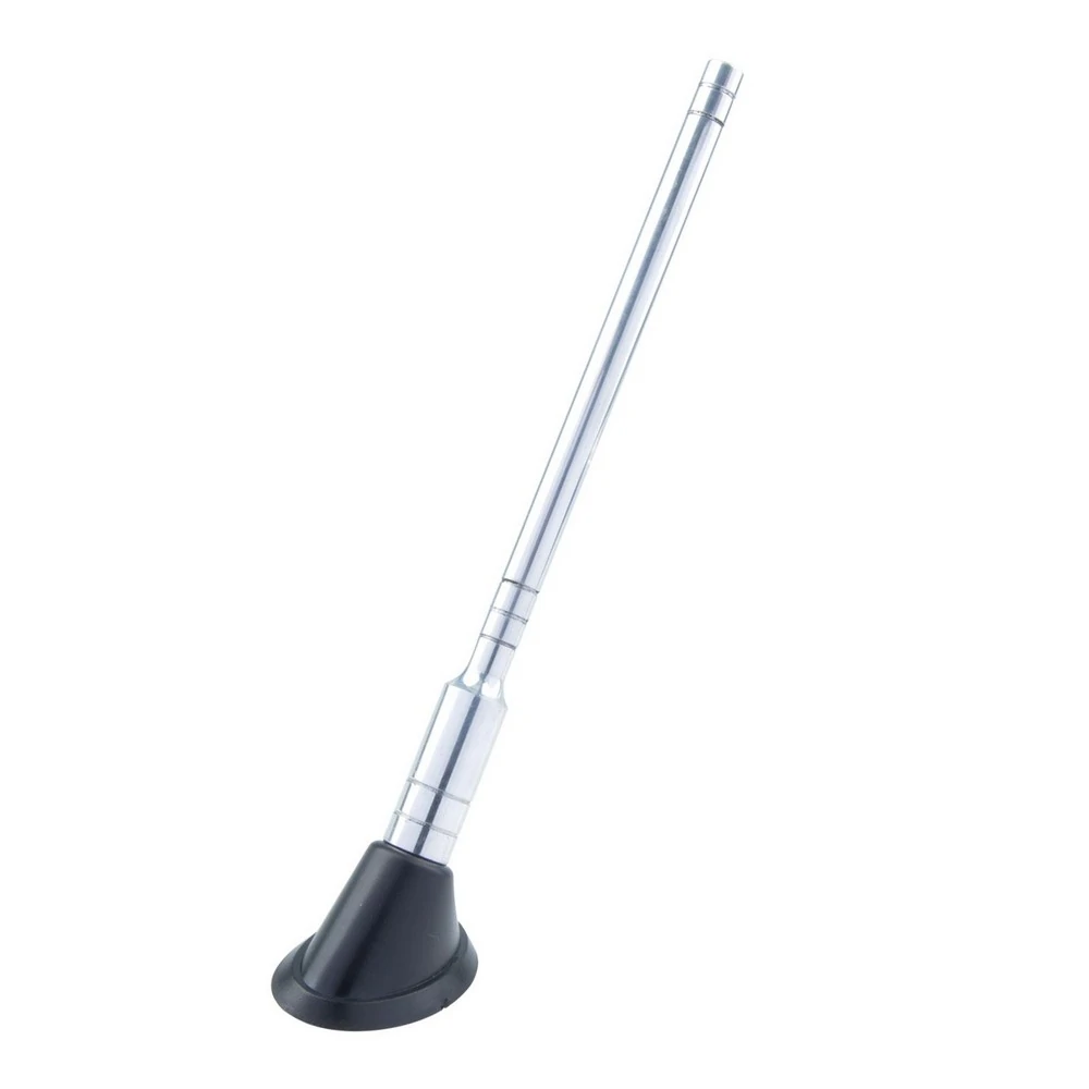 Haste de Antena Decorativa de Alumínio Prata 195mm - SHEK PARTS 01031