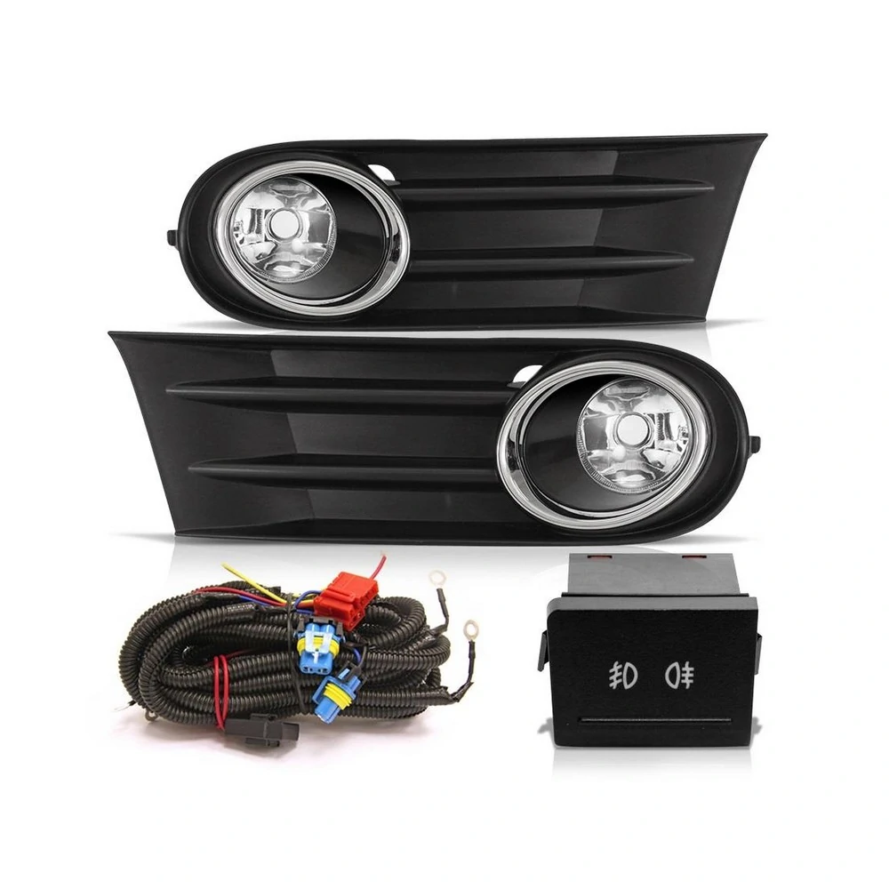 Kit Farol Auxiliar Aro Cromado - AUTOMOTIVE IMPORTS ZN888005