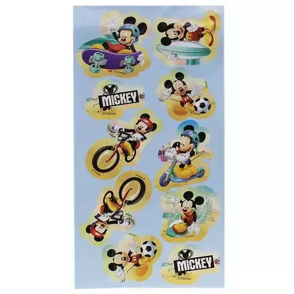 Kit c/ 3 Cartela Adesivos Mickey 3, Formatos Sortidos, Ma ADE-MIC-3, +3 anos - 148158
