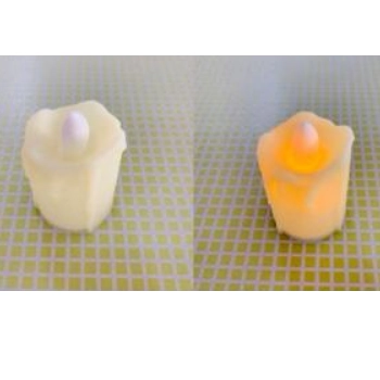 Vela Dec. Led Plastic Derretida 6x4cm Ref.vel 5