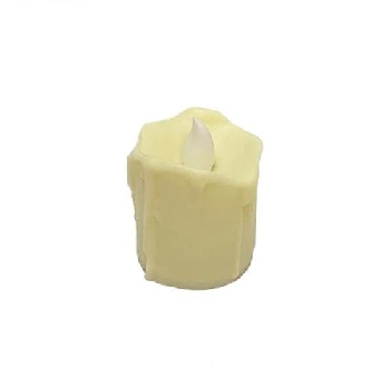 Vela Dec. Led Plastic Derretida 3,7x5cm Ref.vel 6