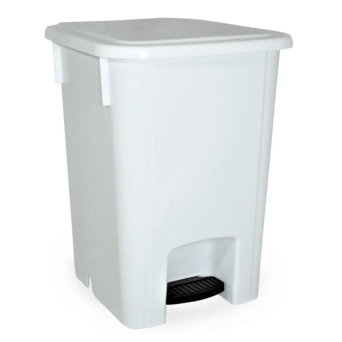 Lixeira 100l Pedal S/roda Bca Cp10br