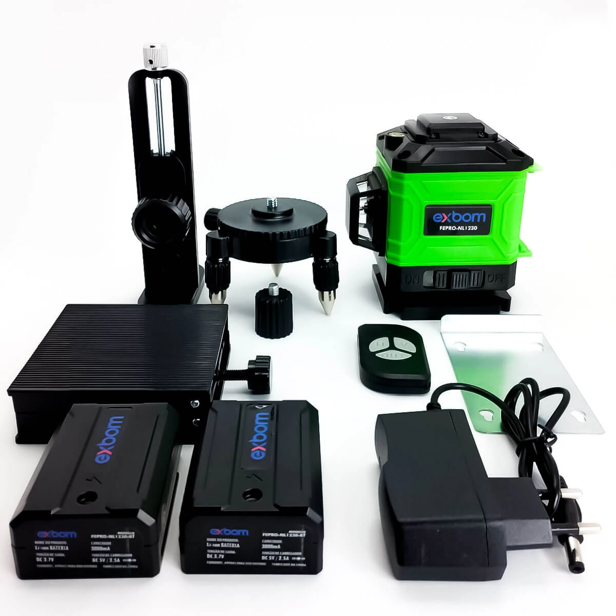 Nível A Laser 3d 12 Linhas Autonivelante Recarregável + Controle