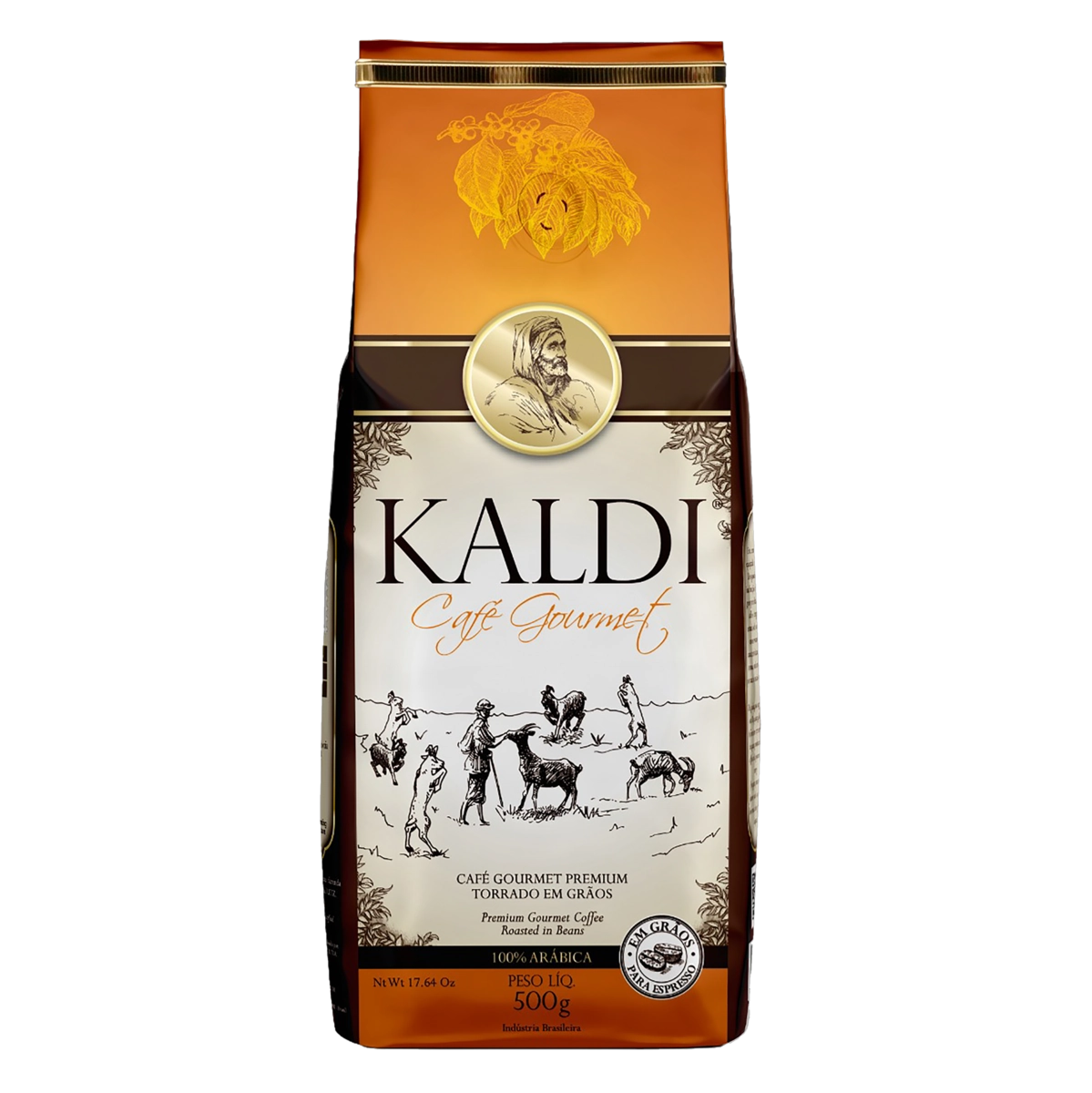 Café Torrado Em Grãos Kaldi Gourmet Premium Pacote 500g