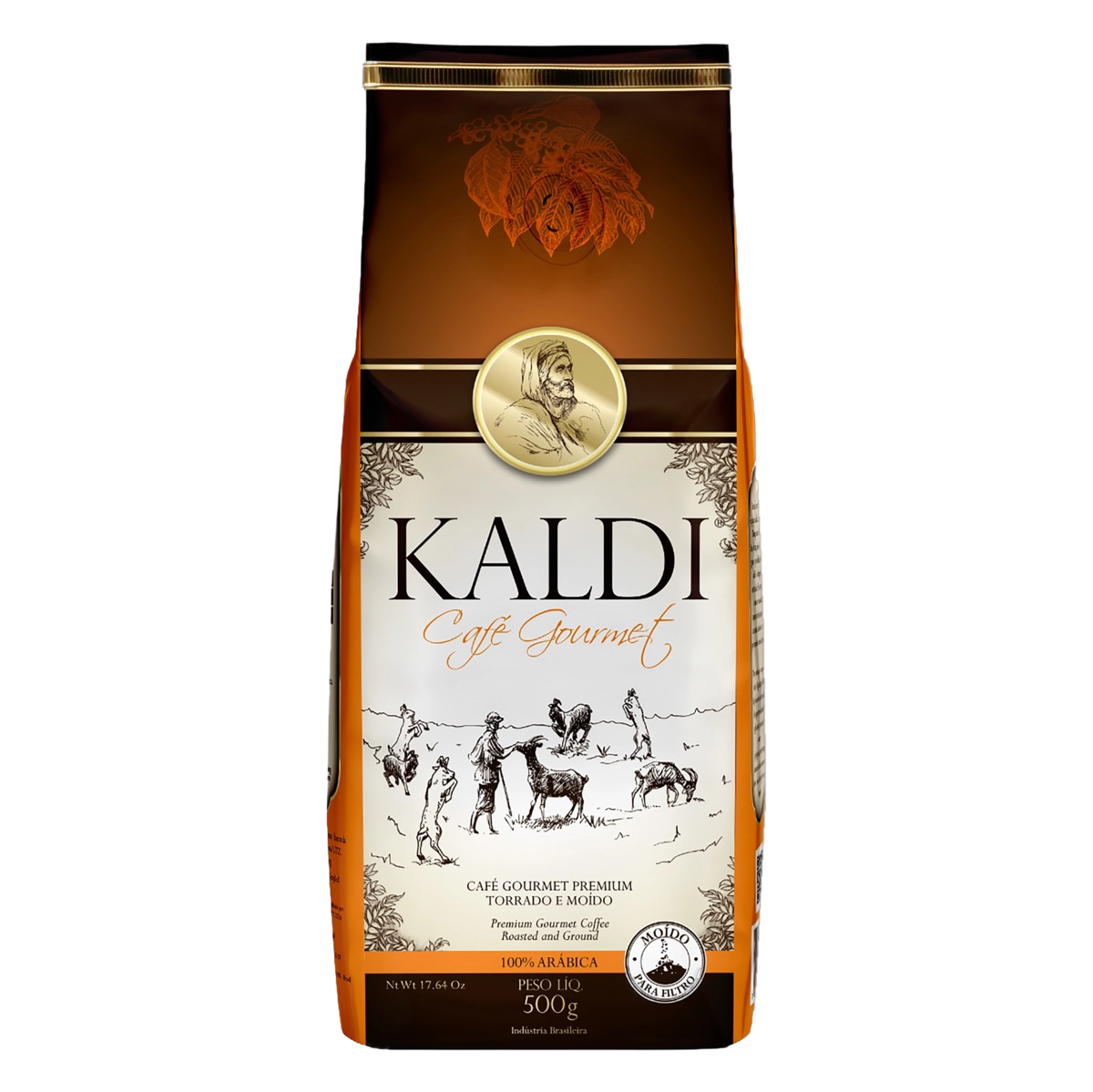 Café Torrado E Moído Kaldi Gourmet Premium Pacote 500g