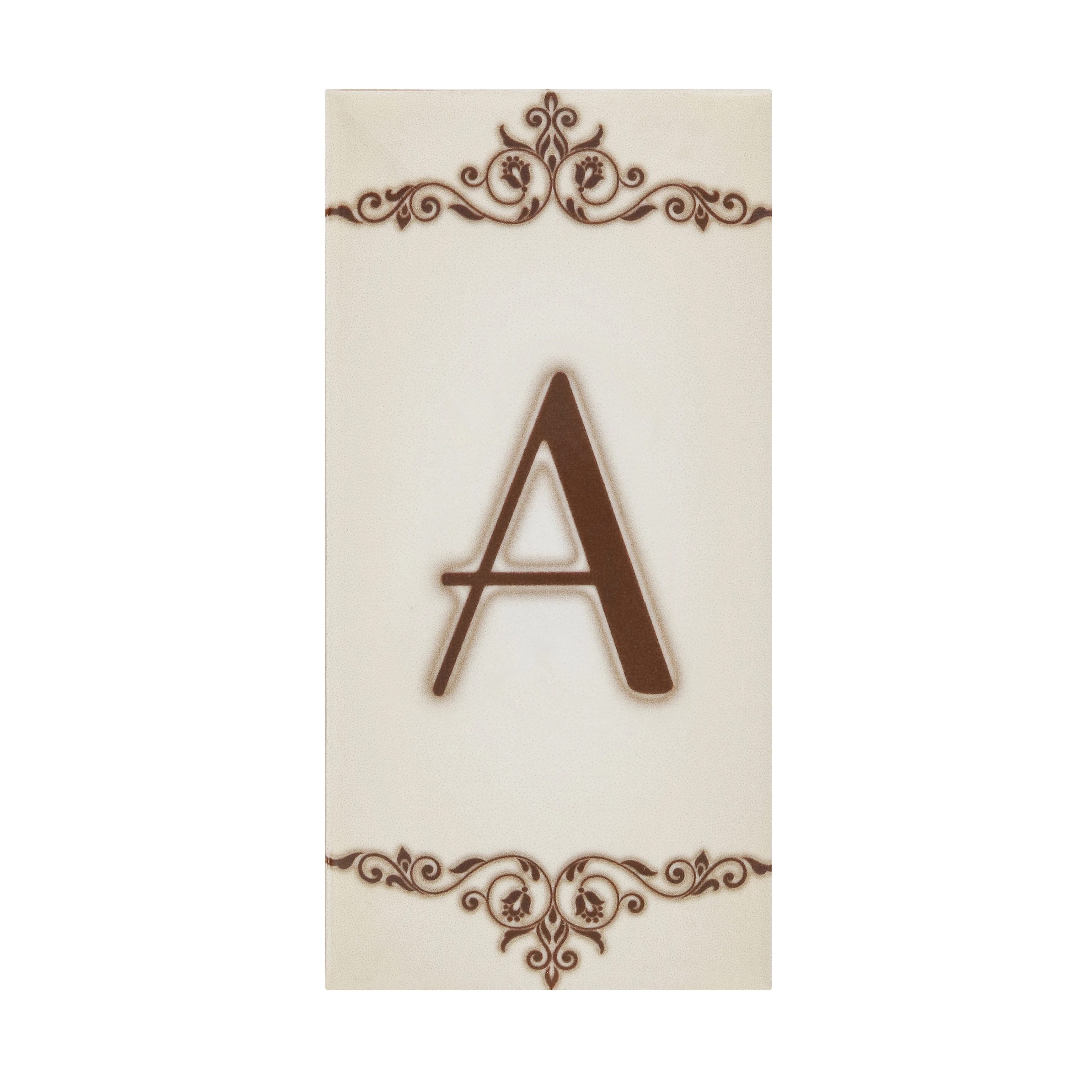 Letra Casa "A" 15cm Assentado Bege