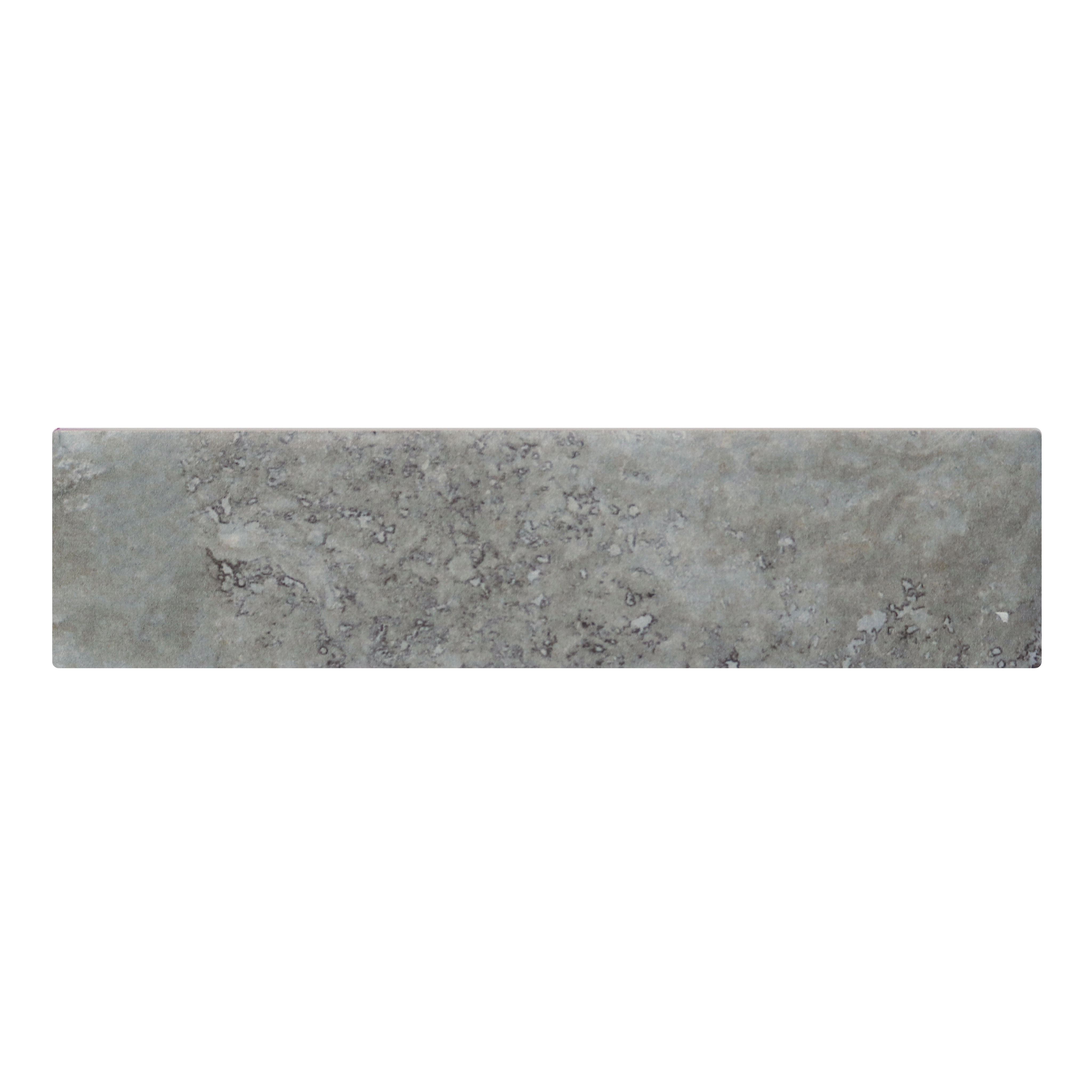 Faixa Decorativa Retangular Cerâmica Brick Cinza 8,5x35cm Artens