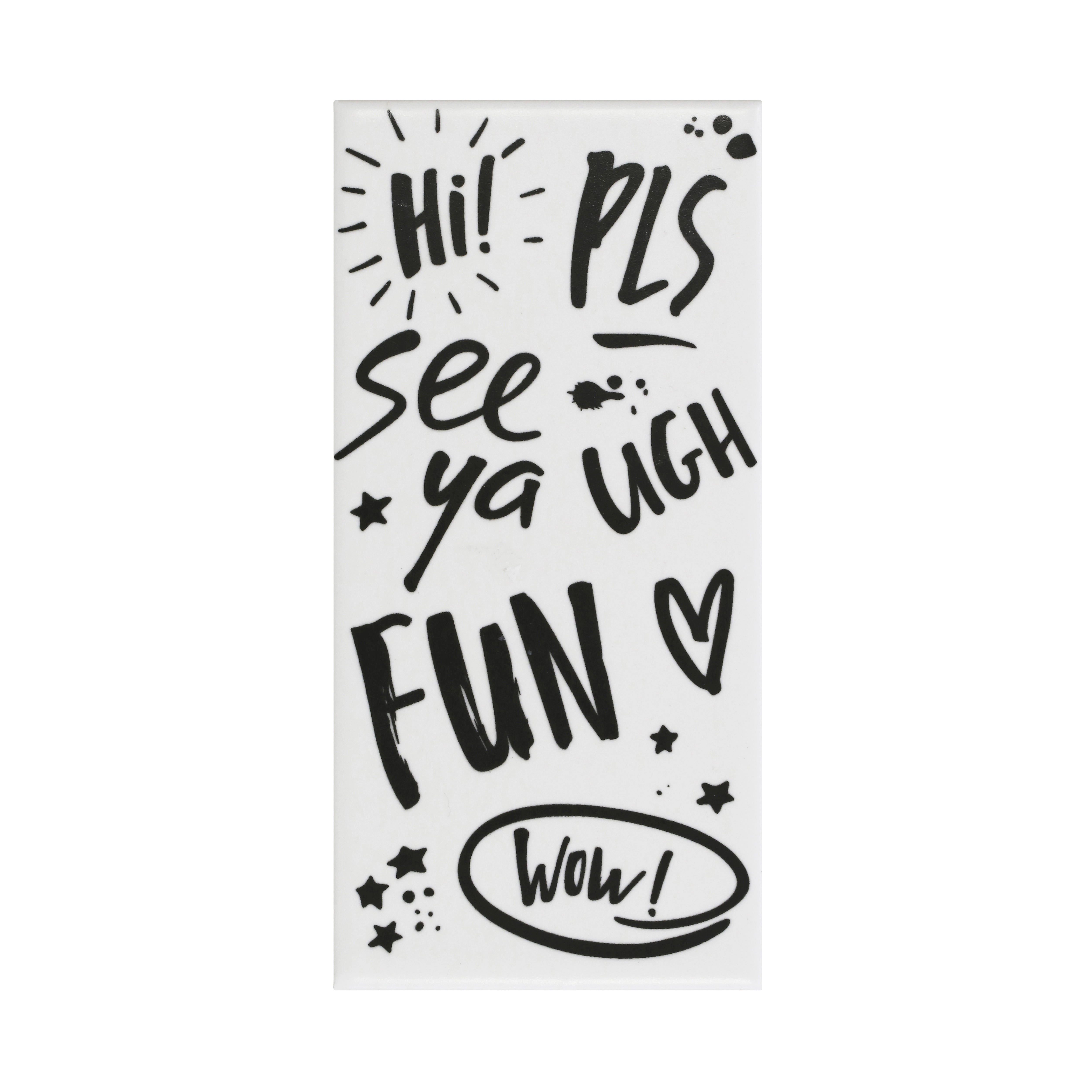 Faixa Decorativa Cerâmica Frases 15x7,5 Artens