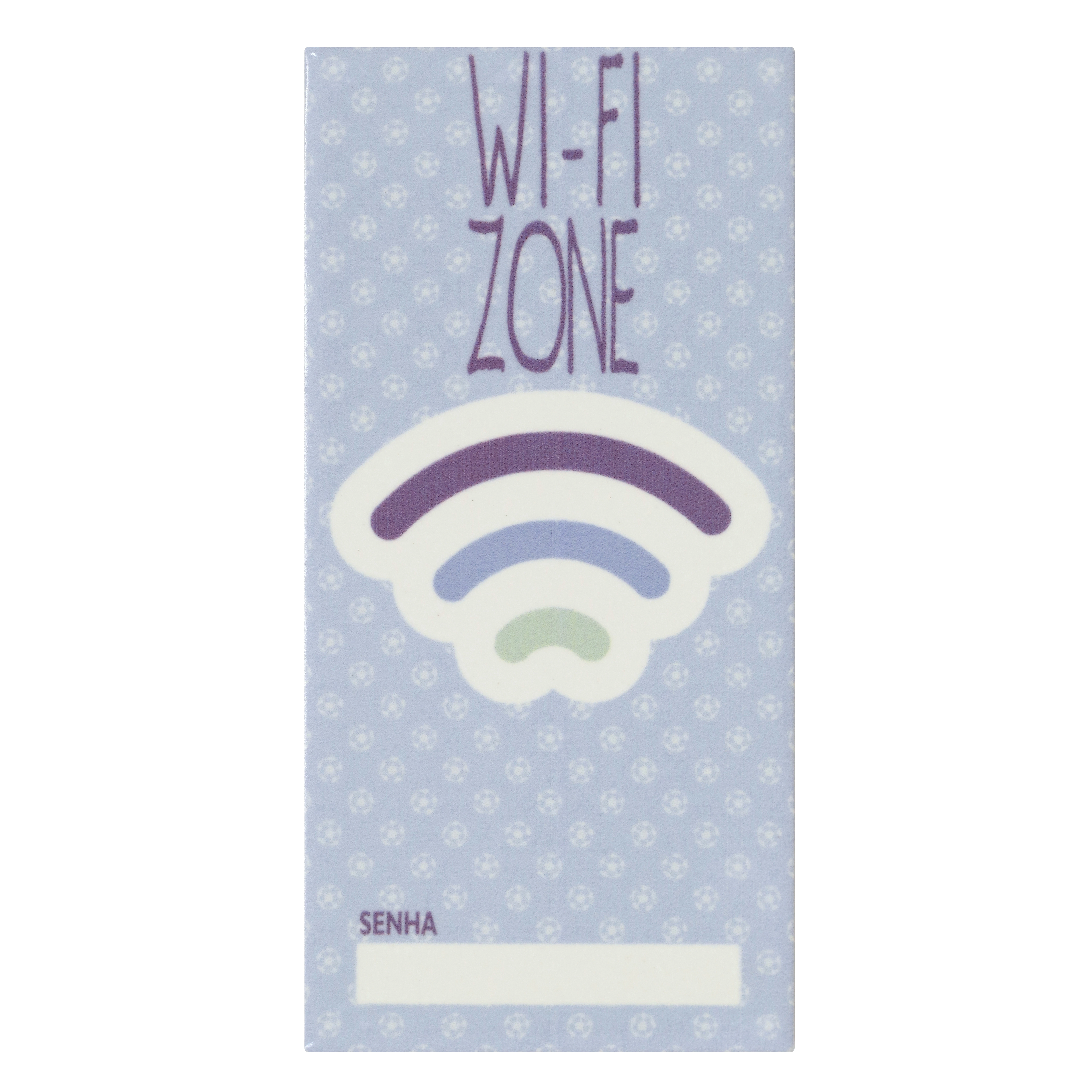 Revestimento Decorativo Retangular Cerâmica Wifi Azul 15x7,5 Artens