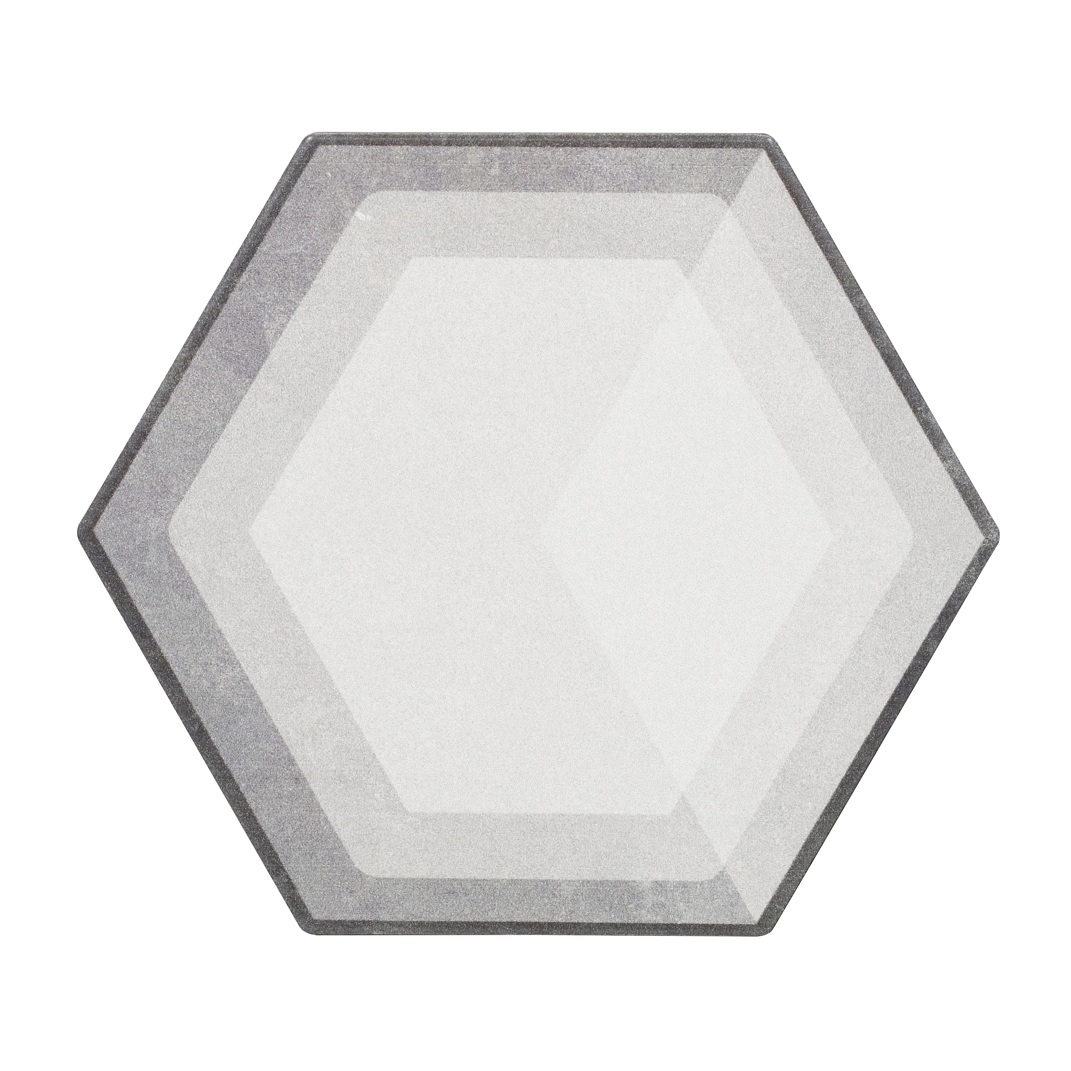 Piso Esmaltado Acetinado Borda Arredondada 17x20cm Cemento Artens