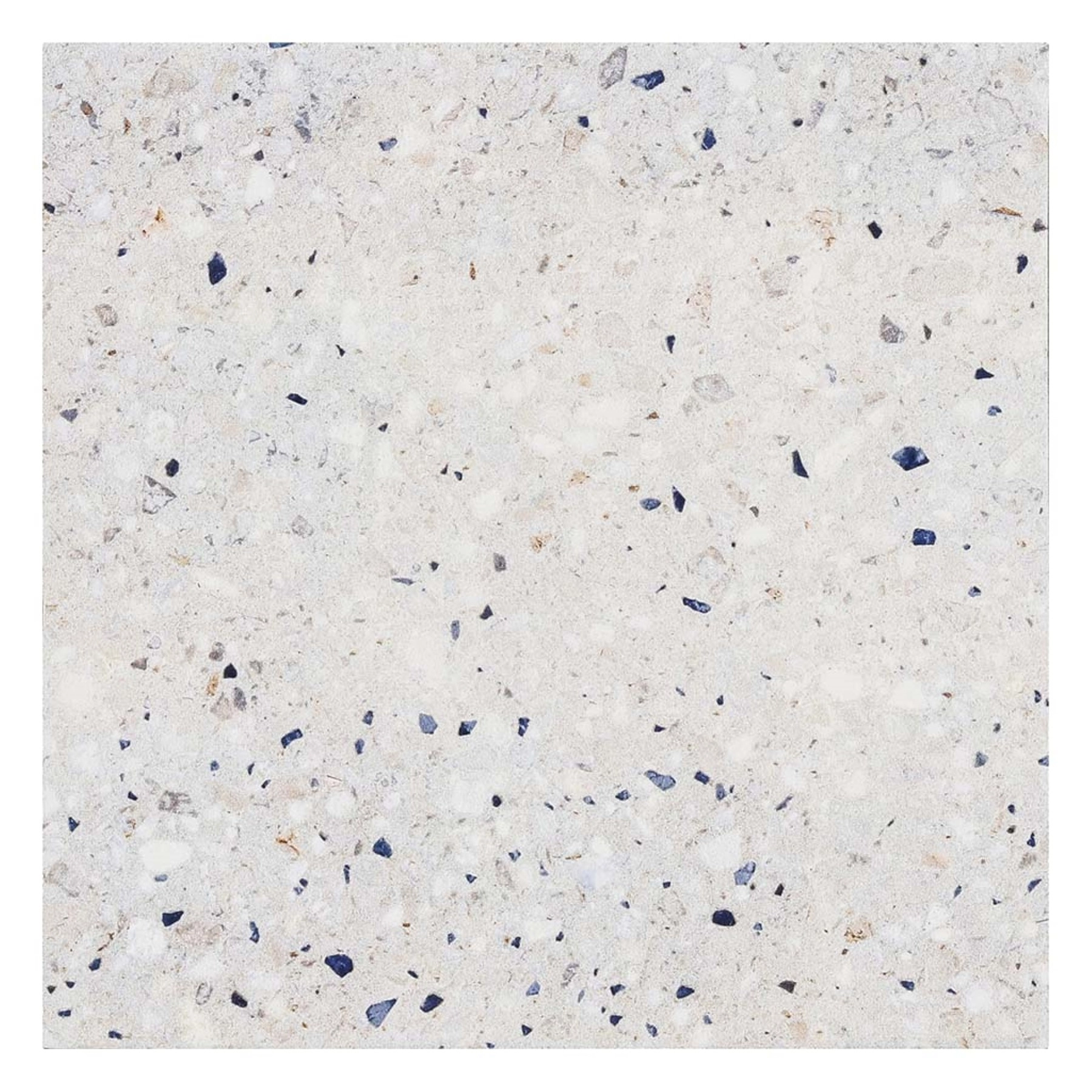 Revestimento de Parede Interno e Externo Decorado Acetinado 20,2x20,2cm Borda Arredondada Terrazzo White Gabriella