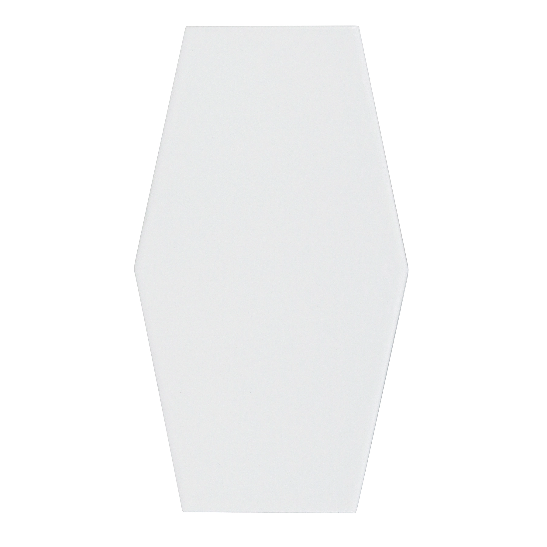 Revestimento Decorativo Hexagono 17,5x6,3cm Mate Branco Artens
