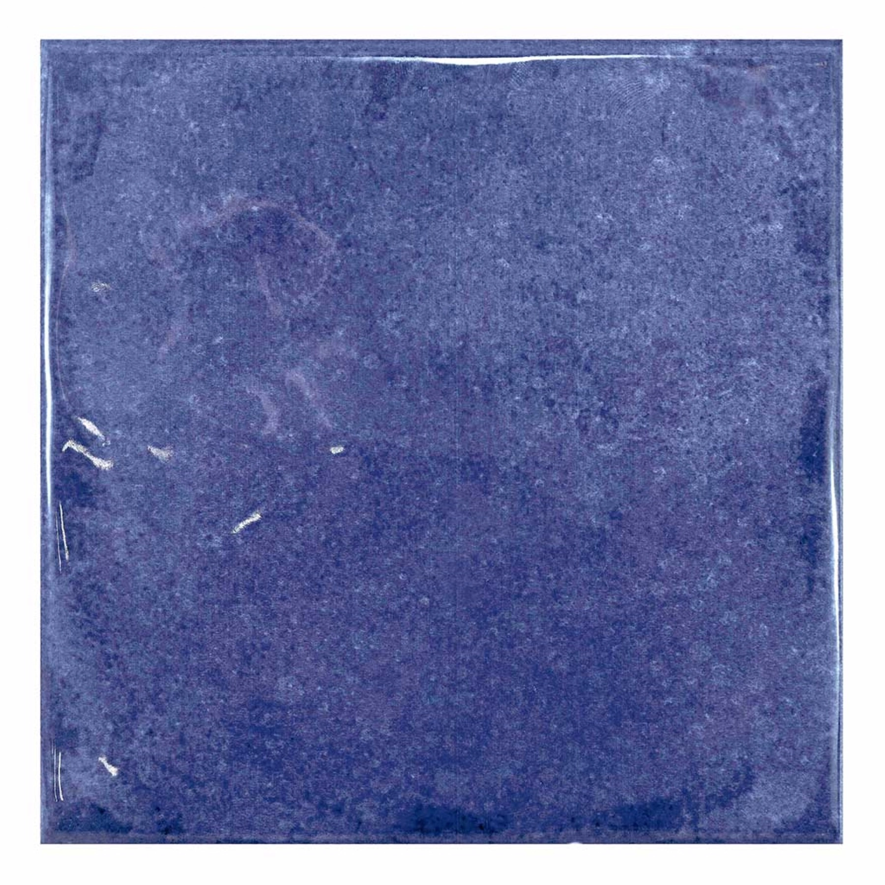 Revestimento para Piscina Relevo Brilhante 15x15cm Borda Arredondada Giz Azul Gabriella