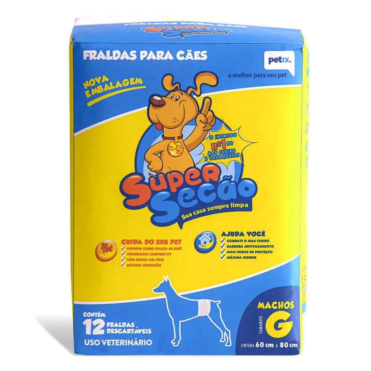 Fralda Supersecao Macho Gd Petix