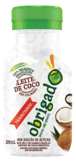 Leite Coco Obrigado 200ml Tradicional