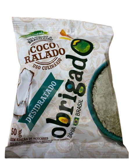 Coco Ralado Obrigado 50g Desidratado