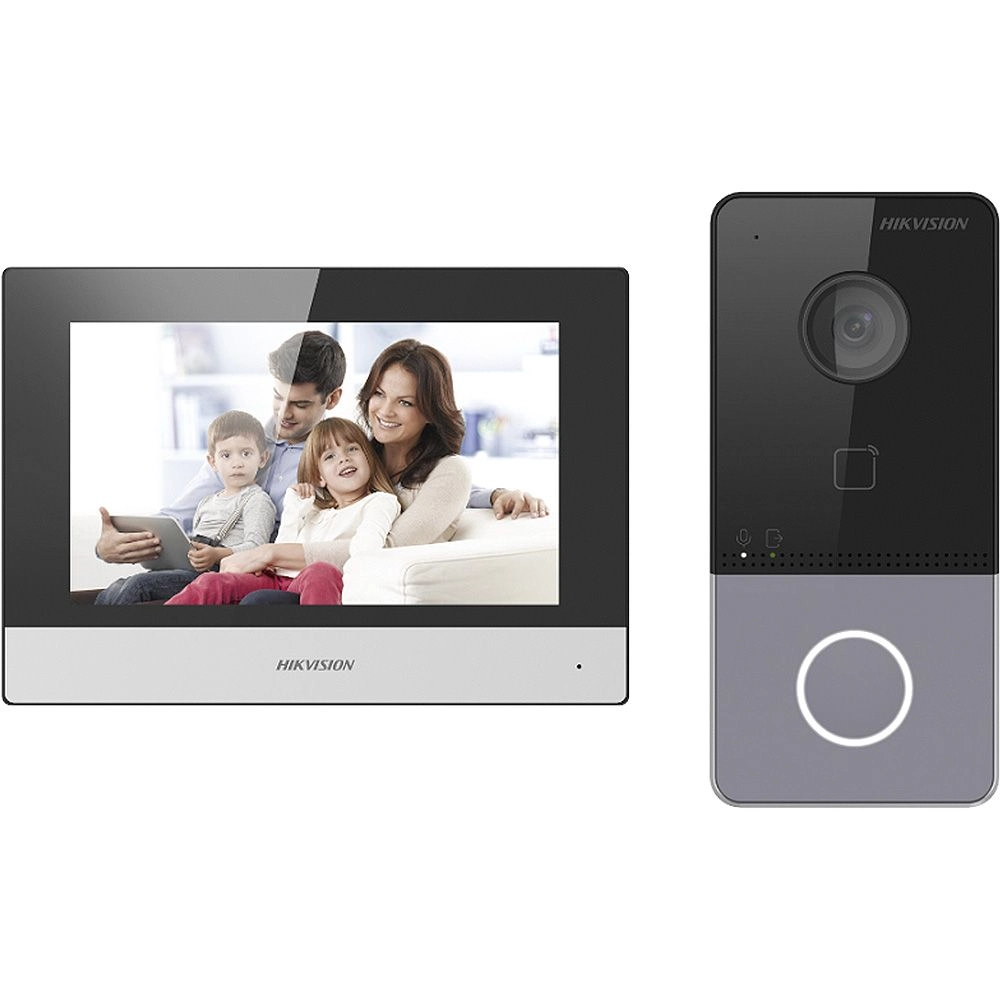 Video Porteiro Ip Hikvision Ds-kis603-p Kit Interfone