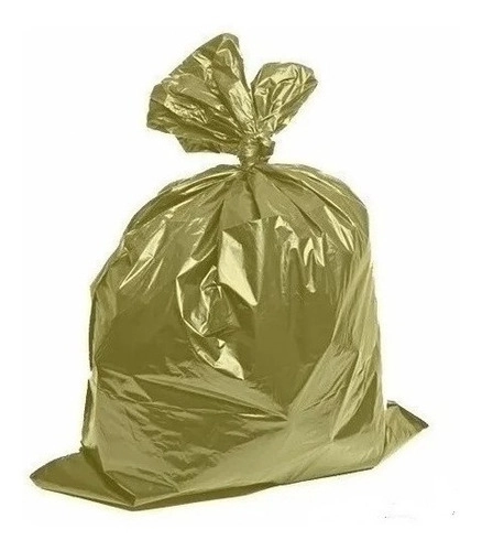 Kit Com 3 Saco De Lixo 60 Litros 100 Unidades Colorido Amarelo