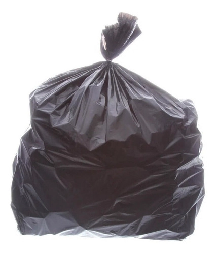 Kit Saco Para Lixo Reforçado Preto 100 Litros 200 Unidades Preto